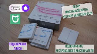 Подключение Yeelight LIGHTSTRIP PLUS к Алисе и беспроводному выключателю [upl. by Wickham]