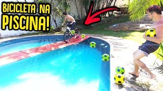 ANDEI DE BICICLETA NA PISCINA  DEU RUIM   REZENDE EVIL [upl. by Dalt]