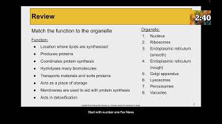 Sept 18th  Semiautonomous Organelles and Membranes [upl. by Nuhsed]