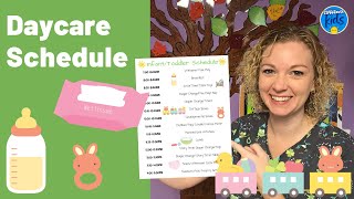 DAYCARE SCHEDULE  HOW TO PLAN ACTIVITIES FOR TODDLERS [upl. by Ynohtnanhoj]