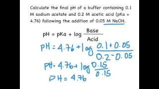 Buffer Calculations [upl. by Ahsiri544]