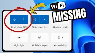 How To Fix Wifi Not Showing In Windows 11 After Update 4 Settings [upl. by Shurlock]