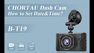 How to set date and time on Dash Cam BT19 [upl. by Eellek760]