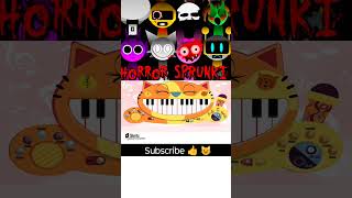 Horror Sprunki  But On Cat 😺 Piano shorts [upl. by Leeban]