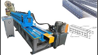 【ZHONGTUO】Slotted angle rolling forming machine [upl. by Truscott]