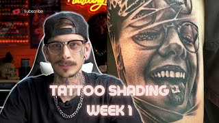 Tattoo Shading Tutorial  Week 1  Shading Techniques [upl. by Ocirderf]