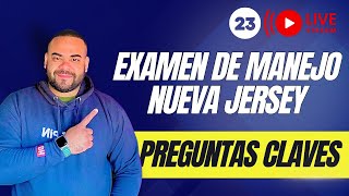 EXAMEN TEORICO DE MANEJO NEW JERSEY 2024 I Aprobarás con estas preguntas 23 [upl. by Adnertal122]