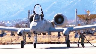 A10 Thunderbolt II Aircraft Hot Refueling [upl. by Ahselyt991]