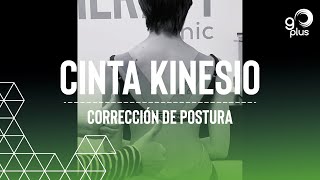 Corrección de postura con cinta kinesio [upl. by Tanberg]