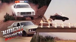 Michael and KITT Go On The Run From The Cops  Knight Rider [upl. by Ellswerth383]