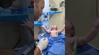 moro reflex for examination of neonatal nervous system cute [upl. by Aitahs]