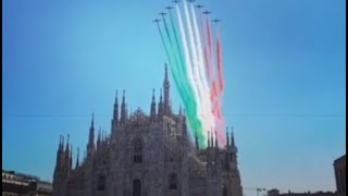 Freccetricolori sopra Milano e Lombardia lunedì 25 maggio [upl. by Courtund]