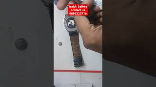 Titan watch battery replacement 😃fossil batterywatch subscribe reels viralfashion automobile [upl. by Brigham923]