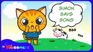 SIMON SAYS  The Kiboomers PRESCHOOL SONGS amp NURSERY RHYMES GAME shorts kidssongs [upl. by Aicatsal]