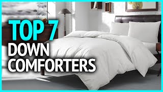 Best Down Comforters 2023  Top 7 Best Down Comforters On Amazon [upl. by Aicilat831]