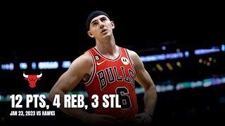 Alex Caruso 12 PTS 4 REB 3 STL Bulls Highlights vs Hawks All Possessions 12323 [upl. by Atiker371]