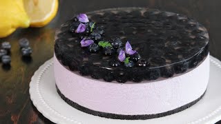 No Bake Blueberry Cheesecake  How Tasty Channel [upl. by Notyap]