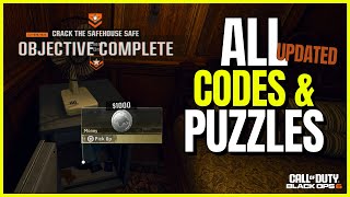 UPDATED  ALL SAFE HOUSE PUZZLES amp CODES  BO6 CAMPAIGN Call of Duty Black Ops 6 [upl. by Pathe]