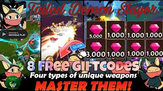 Tailed Demon Slayer Action Gameplay 🎮 8 Free Giftcodes 🎁 All Active Redeem Code  AndroidApK [upl. by Eak789]