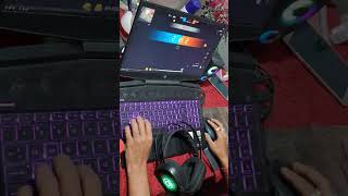 My Gaming Laptop ❤️ FreeFire Handcam Gameplay freefire shorts [upl. by Elehcar]