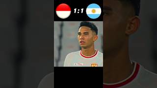 World cup Qualifier imaginery  Indonesia vs Argentina 2026 youtube football shorts [upl. by Viviane]