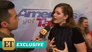 EXCLUSIVE Deaf Singer Mandy Harvey Reacts to Simon Cowell Comparing Her to Adele on AGT [upl. by Ovatsug]