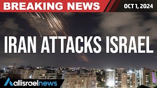 Iran ATTACKS Israel with almost 200 missiles  All Israel News [upl. by Anyela]