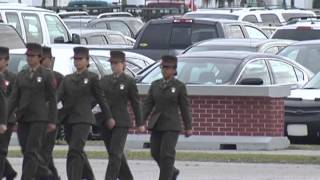 USMC Parris Island Graduation March 9th 2012 of Denzel Ernst Part 1 of 3 [upl. by Stillas]