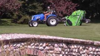 PERUZZO Flail Collection Mower for cutting verticutting and collection with high tip discharge [upl. by Lunsford711]