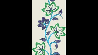 Embroidery Designs Free  Design NO 054 [upl. by Maurits]