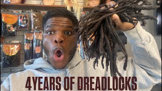 I CUT MY DREADS AFTER 4 YRS NEW JOURNEY [upl. by Yanej]