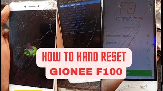 How to hand reset Gionee f100 How to delete password and pattern on Gionee f100 [upl. by Manthei]