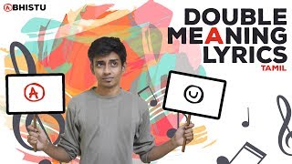 Double Meaning Lyrics  Tamil  Abhistu [upl. by Nitsej]