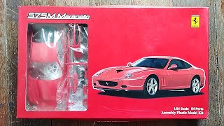 Fujimi 124 Ferrari 575M Maranello  Plastic Model Kit Unboxing [upl. by Chansoo715]