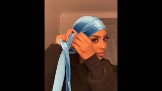 How To Tie a Durag Like Ski Mask The Slump God Easiest Tutorial [upl. by Auohs]