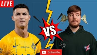 Mr Beast vs Ronaldo Live Subsriber count 🛑 [upl. by Kalina418]