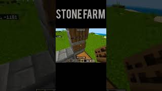 Easy STONE farm tutorial in Minecraft [upl. by Lenuahs]