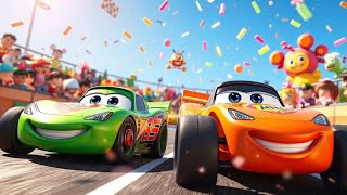 Fun and Fast Car Race for Kids – 3D Cartoon Cars Racing Adventure For Children [upl. by Ciardap]