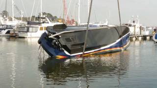 RNLI Shannon class lifeboat capsize test [upl. by Devlin]