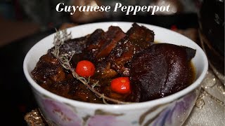 HOW TO MAKE DELICIOUS GUYANESE PEPPERPOT  STEP BY STEP RECIPE [upl. by Anom]