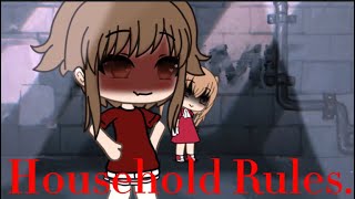 Household Rules⚠️gacha life mini movie🍿Horror [upl. by Yellek]