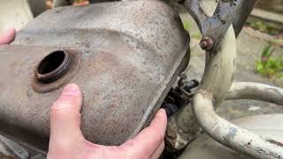 Lambretta D Fuel Tank Removal amp Install [upl. by Emmet]