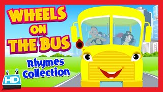 quotWheels On The Bus Go Round and Roundquot Nursery Rhymes Collection  HALLOWEEN Night songs [upl. by Homerus]