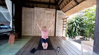 Yoga for gratitude Bali morning flow [upl. by Greggs]