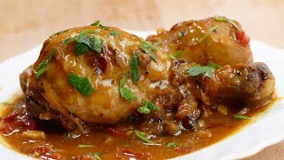 El pollo guisado de MI ABUELA ¡La receta del guiso con una salsa para mojar pan [upl. by Aynor]