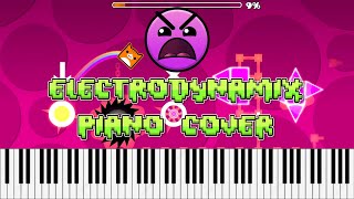 Electrodynamix Geometry Dash Piano Cover [upl. by Allianora]