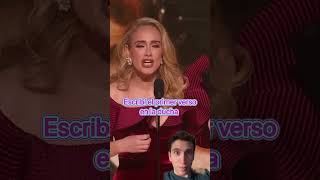 Badbunny descubre indirecta de Adele 😰 adele badbunny grammys reaccion acapella [upl. by Meer]