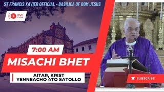 7 AM  Konkani Mass Aitar Krist Yenacho 4to Satollo  Basilica of Bom Jesus  24 December 2023 [upl. by Eirruc427]