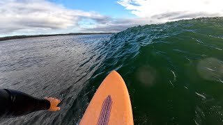 RAW POV SURF  EASY UNCROWDED POINT BREAK ON A MID LENGTH [upl. by Liv]