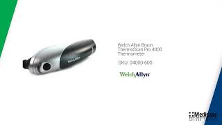 Welch Allyn Braun ThermoScan Pro 4000 Thermometer SKU 04000 600 [upl. by Neile]